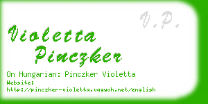 violetta pinczker business card